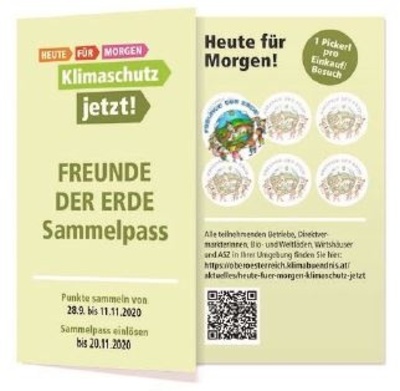 Sammelpass für die Aktion Klimaschutz jetzt