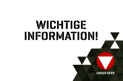 Wichtige Informationen des österreichischen Bundesheer